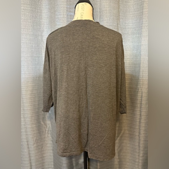 Yana K Tara Top Mid Sleeve Gray One Size Fits All - Picture 2 of 6